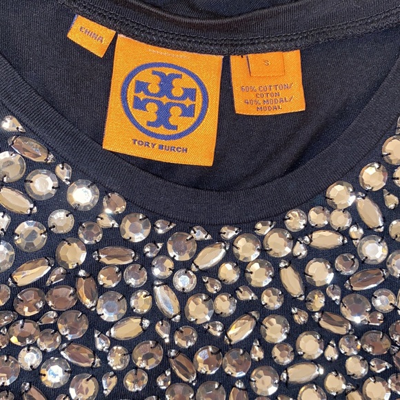 Tory Burch Rhinestone Embellished Tank Top Sleeveless Blouse - Picture 5 of 6